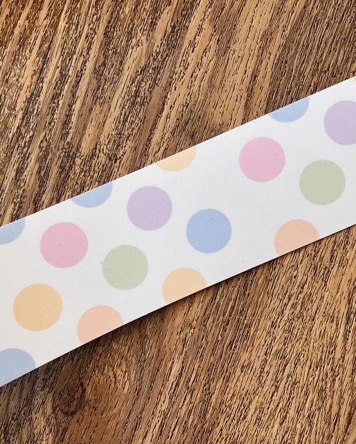 Pastel Polkadot border (10m roll)