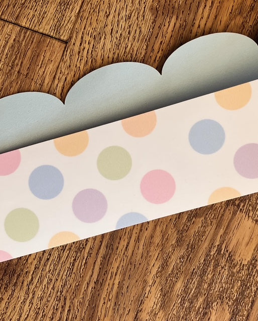 Pastel Polkadot border (10m roll)