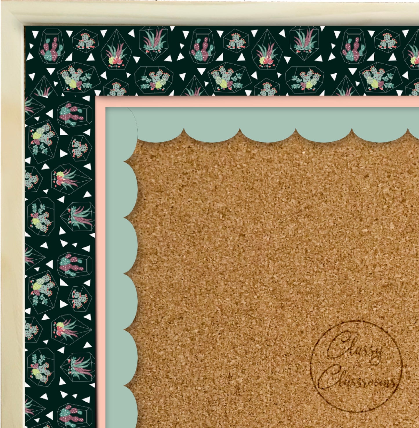 Plain peach border (10m roll)