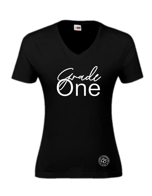 Women’s Grade One t-shirt (White | Black)