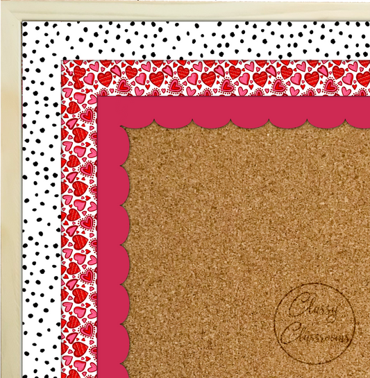 Irregular dots white border (10m roll)