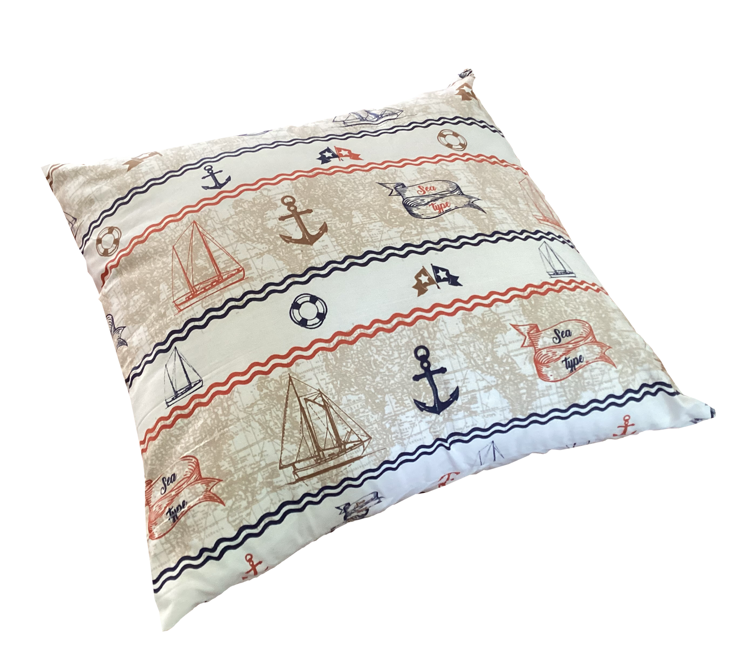 Our nautical themed scatter cushion almost lets you smell the salty ocean