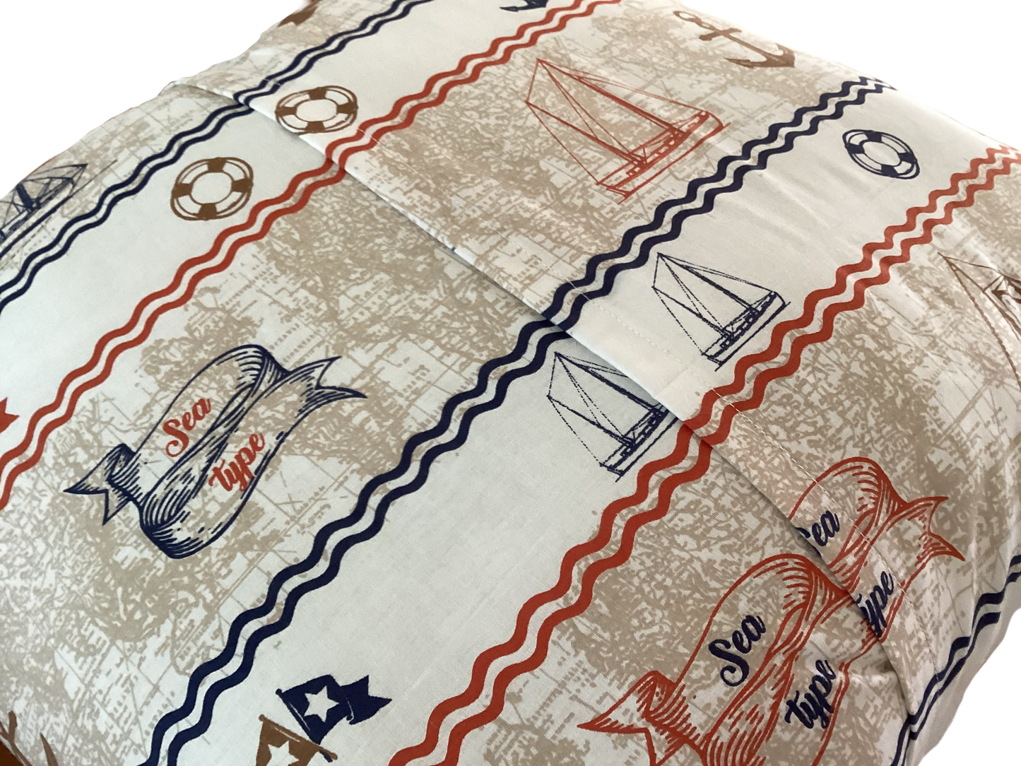 Our nautical themed scatter cushion almost lets you smell the salty ocean