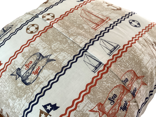 Our nautical themed scatter cushion almost lets you smell the salty ocean