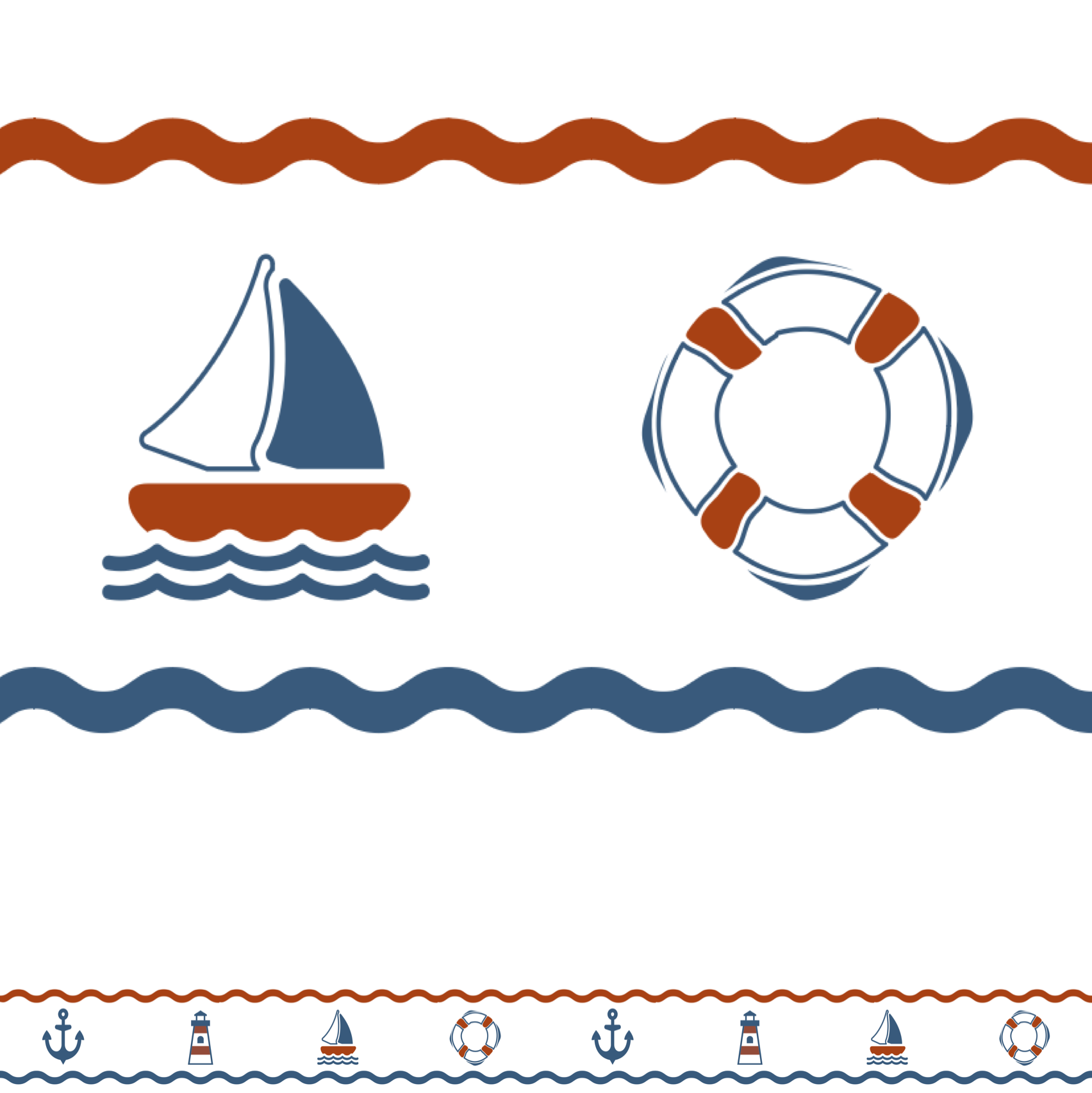 Nautical Border 10m Roll Classy Classrooms