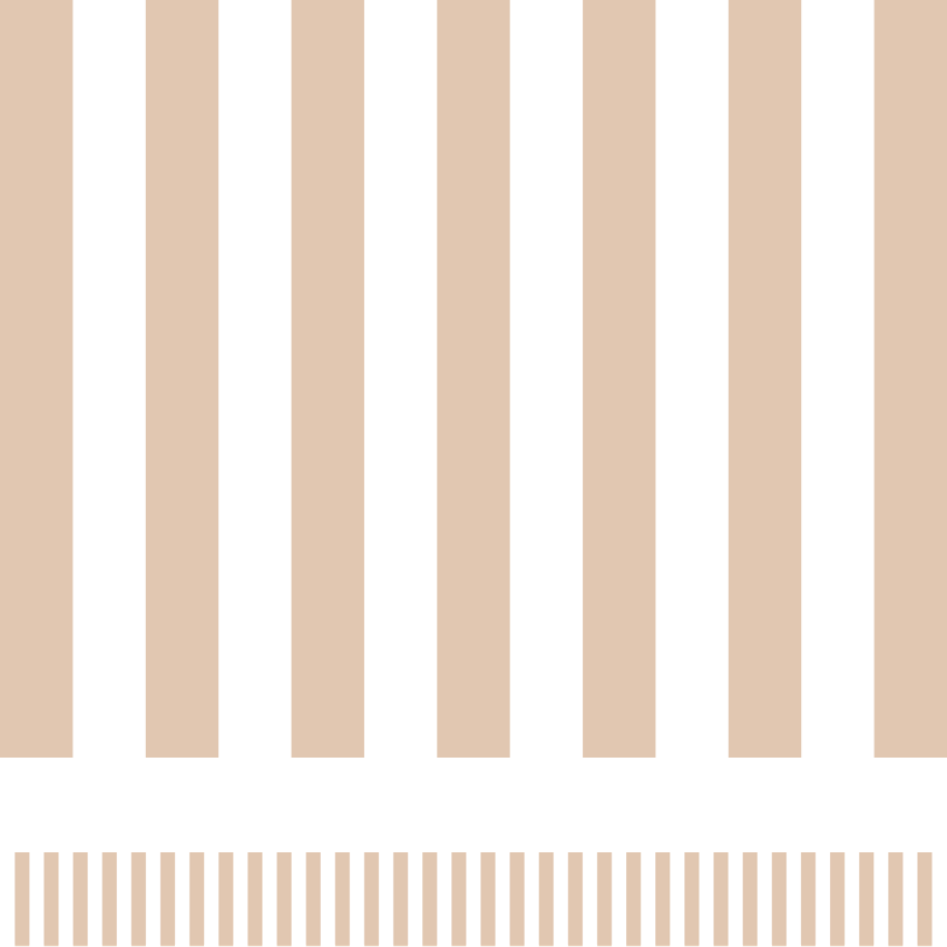 Stripes beige border (10m roll)