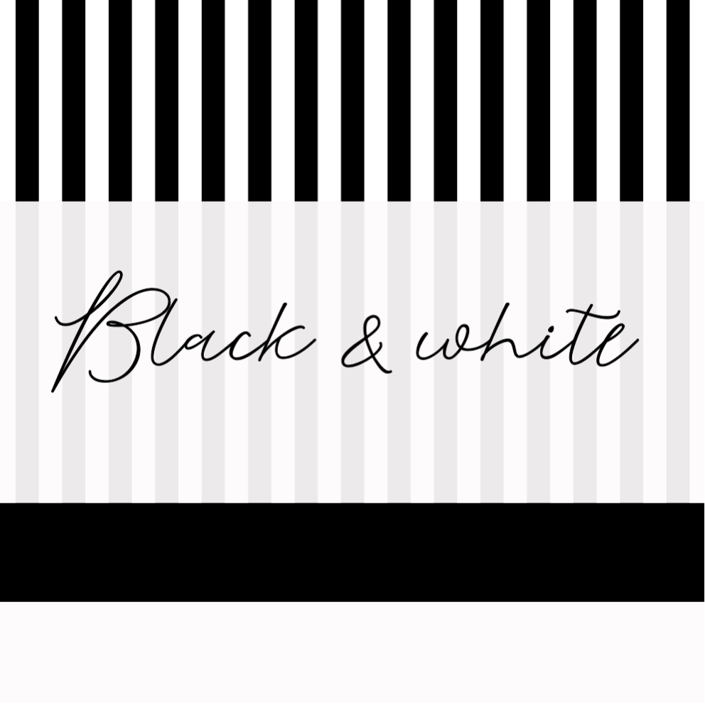 Black and white