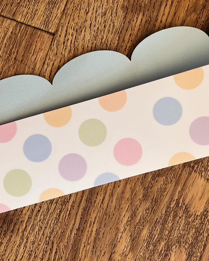Pastel Polkadot border (10m roll)