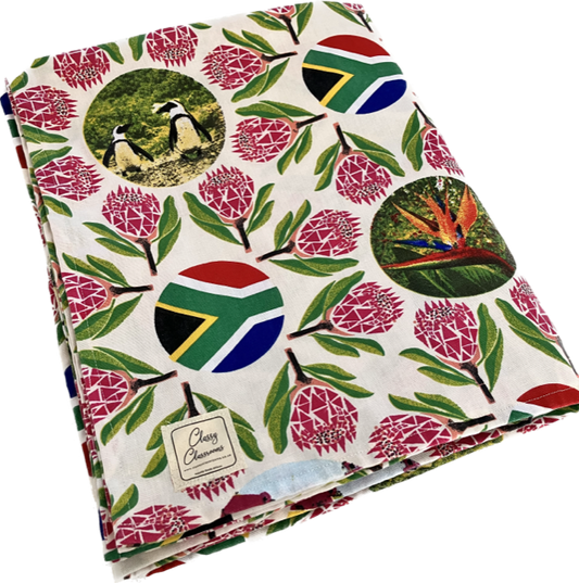South African themes table cloth