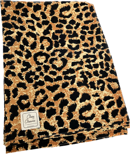 Leopard print table cloth