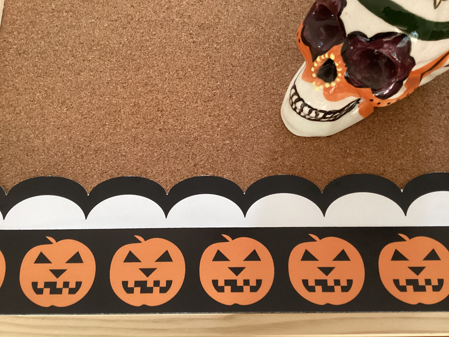 Jack-o'-lantern halloween border (10m roll)