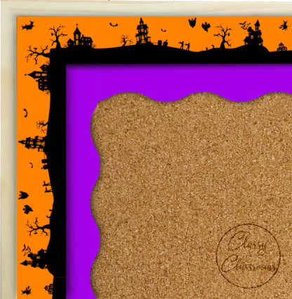 Purple border wave cut (10m roll)