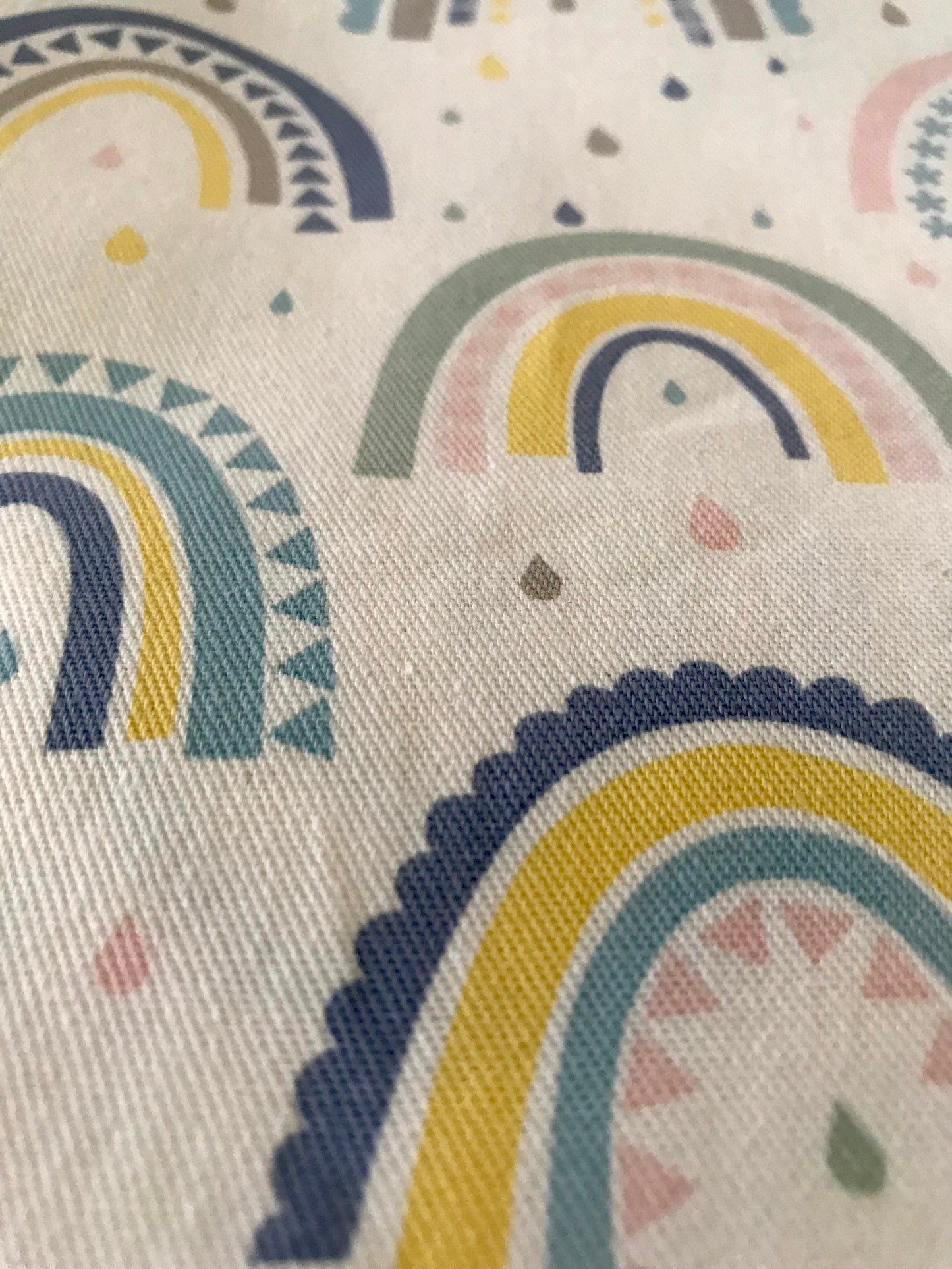 Classy Classrooms tablecloth boho rainbow