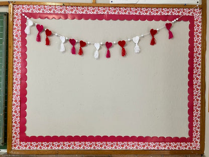 Valentine's hearts border (10m roll)
