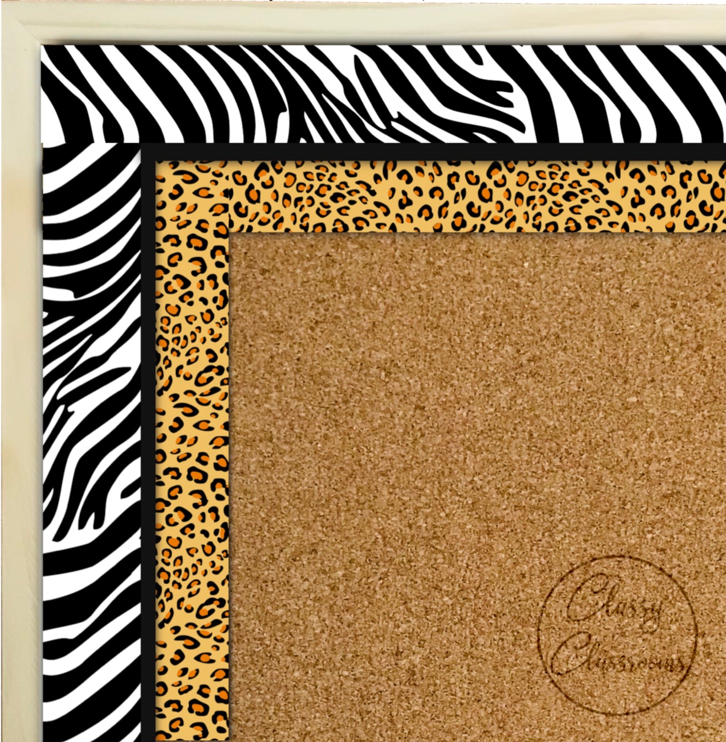 Leopard print colour border (10m roll)