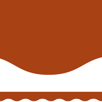 Autumn red plain border wave cut (10m roll)
