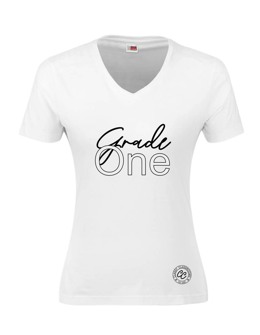 Women’s Grade One t-shirt (White | Black)