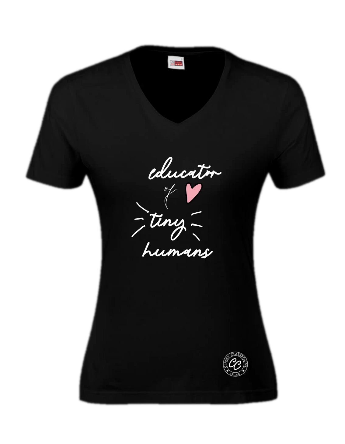Women’s Tiny Humans t-shirt (White | Black)