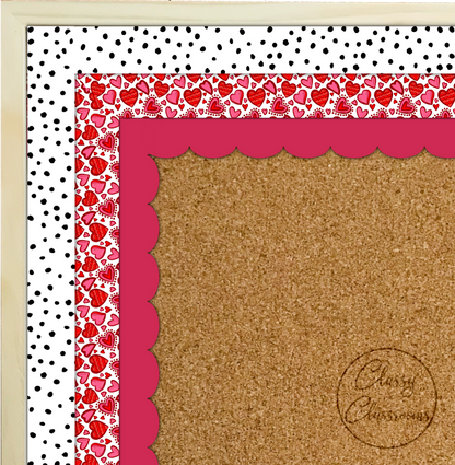 Irregular dots white border (10m roll)