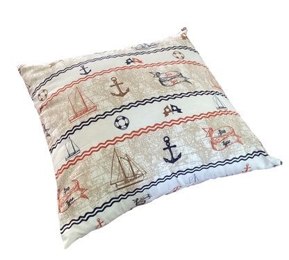 Our nautical themed scatter cushion almost lets you smell the salty ocean