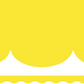 Lemon yellow border scalloped (10m roll)
