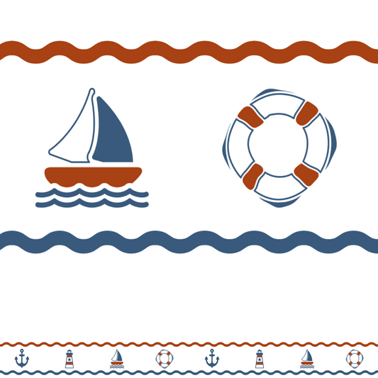 Nautical inspired classy classrooms bulletin border